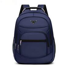 Mochila Executiva Para Notebook Reforçada Com 4 Zíperes e Alça Reforçada Unissex - Azul - Visão 1