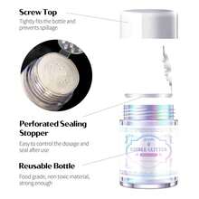 彩虹色可食用闪光粉 - 5克彩虹光泽粉饮料闪光粉,适用于鸡尾酒、蛋糕、饮料、巧克力和糖果 - 彩色 - 查看 4