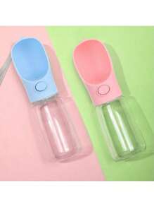 Portable Pet Water Bottle, Leakproof Dog/Cat Outdoor Walking Water Bowl For Chihuahua, Bulldog And Other Pets