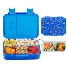 Caja de almuerzo Bento de material Tritan de 1000ML con brillo, a prueba de fugas, apta para microondas/lavavajillas, de vuelta a la escuela