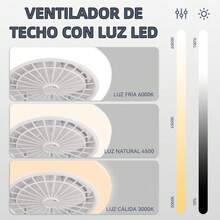 CANMEIJIA 72W 遥控吊扇灯，50 厘米大尺寸带灯风扇，3 色调光 + 可调风速，现代吊扇灯适用于家庭/房间/客厅/厨房/餐厅/商店/阁楼/车库/儿童房/卧室/餐厅，AC85-265V