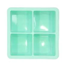 Große Silikon-Eiswürfelform, quadratische Eiswürfelformen, DIY Gefrierdessert-Form, Eiswürfelformen mit leichter Entnahme, für Zuhause und Bar