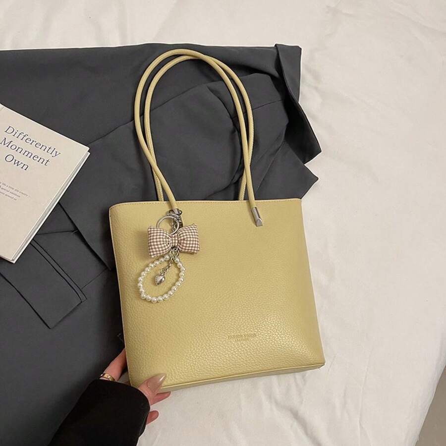 Women Tote Bags - 黃色 - 查看 1