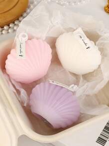 1 pieza Vela de incienso con forma de concha, de apariencia exquisita. La llama de la vela parpadea y emite un encantador aroma, creando fácilmente una pequeña esquina acogedora y cómoda, agregando un toque de poesía a la vida.