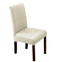 1/4/6件装几何图案弹力提花椅套 - 防滑、可水洗、快速安装 - 适用于餐厅、客厅、厨房、卧室、酒店座椅