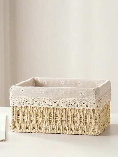 1 قطعة/3 قطع (صغير + متوسط + كبير) سلة تخزين مكتبية مصنوعة من الخوص، للمكياج والمفاتيح والوجبات الخفيفة وديكور غرفة المعيشة والمدخل والمنزل، سلة تخزين متعددة الأغراض، ديكور الخريف، عودة إلى المدرسة، منظم غرفة النوم، ديكور عيد الهالوين، ديكور حفلة عيد الميلاد