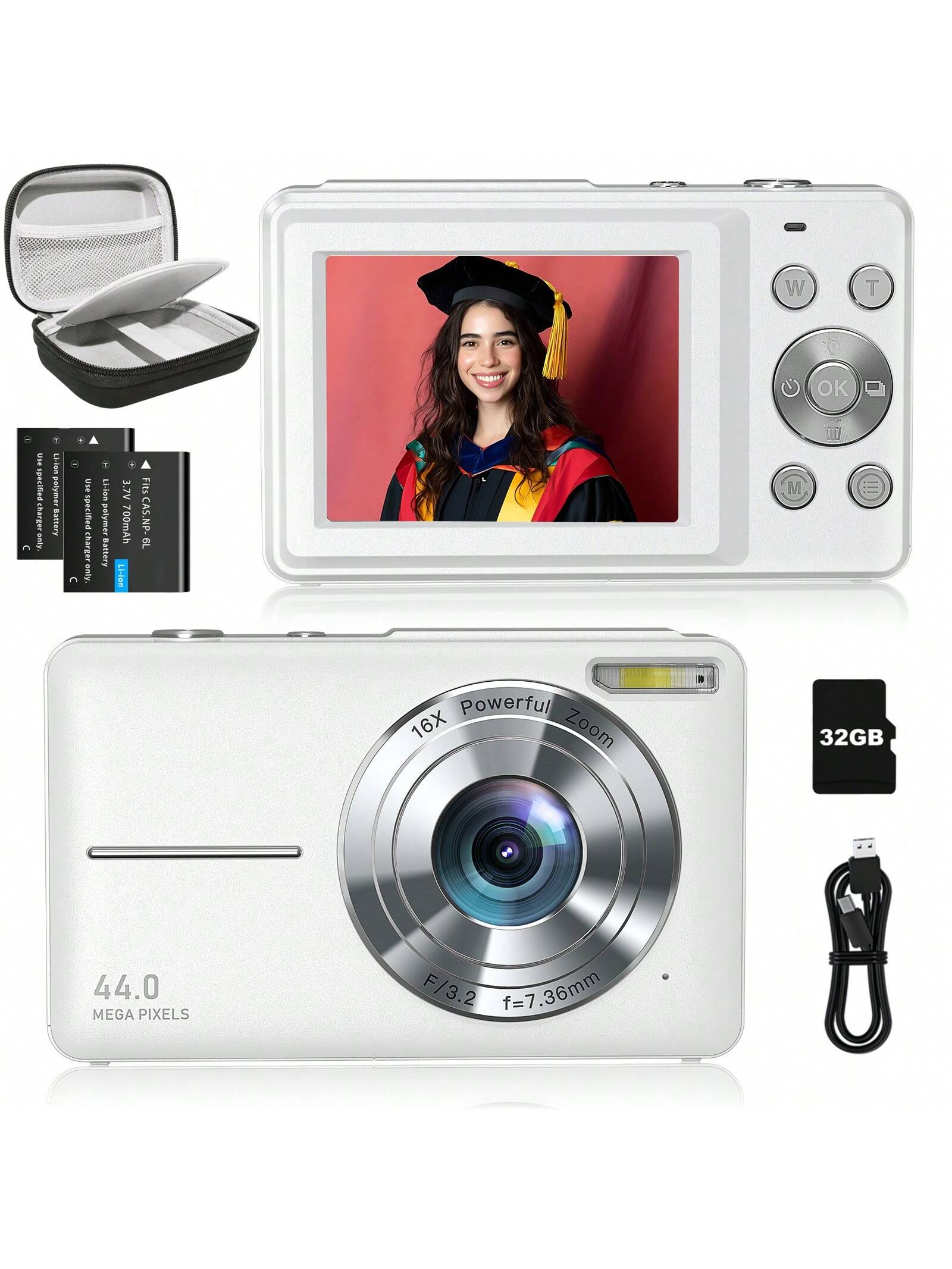 مجموعة كاميرا رقمية CAMKORY + حقيبة الكاميرا، كامي...