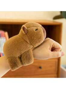 Animal Slap Bracelets Stuffed Animal Capybara Huggers Slap Bracelets 8.5'' Capybara Plush Toy Wrist Stuffed Animal Slap Band For Kids Birthday Party Favor Supply Gift