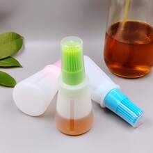 1 Pcs Silicone Oil Brush, High Temperature Resistant, Suitable For Family Barbecue, Outdoor Barbecue, Fried Steak, Household Oil Bottle, Light And Portable, Very Suitable For Camping Barbecue,Cooking Brush For Oil And Sauce - 彩色 - 查看 9