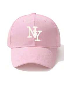 1 Mũ lưỡi trai bóng chày thêu móc và vòng thời trang NY màu trơn dành cho nữ, thích hợp cho mùa xuân, mùa hè, mùa thu, thể thao ngoài trời và mặc hàng ngày - A - Xem 12