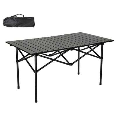 Mesa de campamento al aire libre Mesa de campamento Mesa de campamento plegable Mesa salvaje plegable Mesa portátil de playa Mesa plegable para acampar Con una mesa de campamento para enrollar la Mesa Mesa de campamento plegable portátil