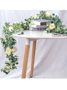 قطعة واحدة/قطعتان، 70 بوصة/5.9 قدم، مجرى طاولة أوراق الأوكالبتوس الاصطناعية، إكليل أوراق الأوكالبتوس دولار فضي اصطناعي، كرمة خضراء اصطناعية، مناسبة لديكور الغرفة، ديكور المنزل، ديكور الحائط، عناصر ديكور الغرفة، ديكور عيد الميلاد، ديكور المطبخ، هدايا، ديكور غرفة النوم، ديكور الزفاف، ملحقات مكتب العمل، ديكور غرفة المعيشة، وسط الطاولة، ديكور الحديقة، ديكور الخارجي، رامة