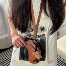 Sanrio Bolsa para gafas de piel de PU estilo Kawaii Hello Kitty, funda protectora de marco de gafas de anime KT linda, estuche para guardar gafas de sol con correa de muñeca