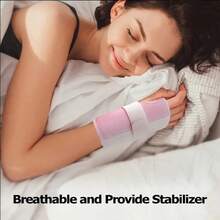 舒适的双夹板腕托 - 环绕式压缩肌腱套支撑，可调节和可清洗，适合运动和日常使用，是生日、母亲节、父亲节的完美礼物 - 彩色 - 查看 8