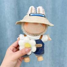 1pc 1st/2nd/3rd Generation Doll Clothes, Green Overalls & Bucket Hat, Checkered Sit-And-Play Outfit, Blue Overalls & Bucket Hat Sit-And-Play Outfit, Cloud Plush Animal Set, Holiday Gift For Friends - Multicolor - View 9