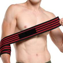 1/2 pièces Manchon de compression élastique réglable pour le coude, convient pour la course, le levage de poids, l'entraînement en squat - Multicolore - Voir 10