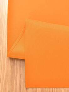 1 pieza Elegante camino de mesa - Poliéster, unicolor, adecuado para restaurante de estilo campestre, cocina, comedor, tocador y decoración de mesa de fiesta - Naranja - Ver 4