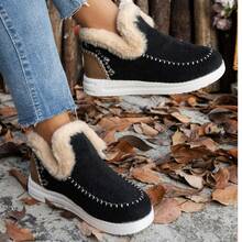 New Fashion Plus Size Women Fluffy Flat Shoes