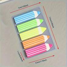 10 piezas de bloques de notas adhesivas con forma de lápiz de colores, notas adhesivas decorativas multifuncionales para recordatorios, planificación y organización - esenciales para cada hogar