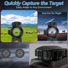 RD1X40 Red Dot Monocular Telescope Cross Point Objective Lens Slingshot Accessories - Black - View 2