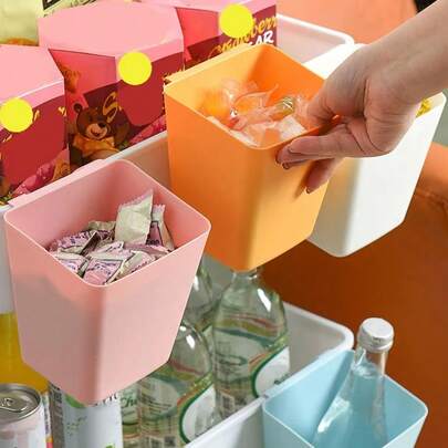 Piccolo cestino appeso per carrello, cestino di stoccaggio, scatola di stoccaggio per articoli vari da cucina e bagno, mensola da comodino