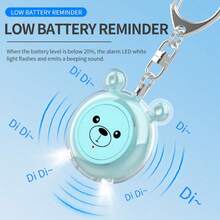 1 件全新迷你智能防身报警器，可充电女士防身防狼个人报警器，130dB 报警，双重报警模式，Type-C 充电，LED 照明，方便老人和儿童携带 - 彩色 - 查看 6