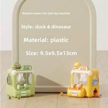 1pc Children's Cartoon Claw Machine Toy, Mini Grabber Claw, Suitable For Children To Develop Fine Motor Skills And Improve Hand-Eye Coordination Fun, Family Interactive Game, Ideal For Christmas, New Year, Birthday Gifts, No Battery Required, Comes With 6 Small Balls - Multicolor - View 4