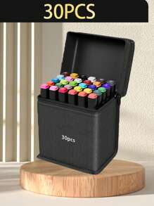 24/30/36/40/48/60/80/100/120/168 Colors Double Tip Art Marker Sets Professional Permanent Sketch Marker Pen For Art Drawing Painting Sketching Calligraphy Journal Planner Comics Design School Supplies Gift For Halloween School Supplies,Back To School