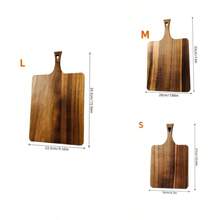 Tabla de cortar de madera de palo de rosa, tabla de cortar, tabla de madera, bloque de carnicero con diseño de asa y orificio para colgar, tabla de cortar versátil para la cocina y al aire libre para carne, verduras, frutas, sushi y queso, material premium portátil, ideal para camping, picnic, cocina en el hogar y cocina festiva, decoración del hogar, accesorios de cocina, suministros de cocina - Amarillo Mostaza - Ver 7