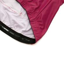 RAUDAX 女式简约运动骑行服，高弹力全拉链前片，双层面料，透气后片，适合公路骑行、跑步、骑自行车 - 酒紅色 - 查看 9