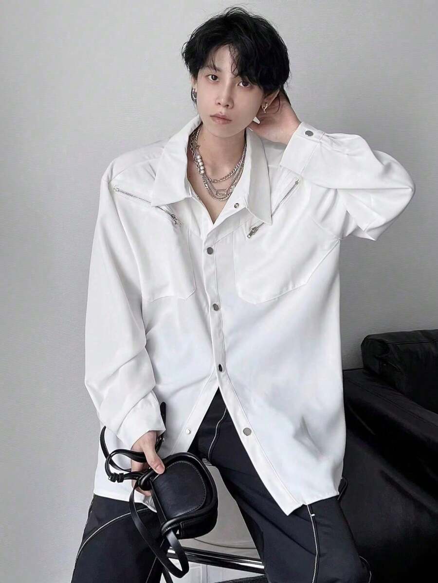 Men Shackets - trắng - Xem 1