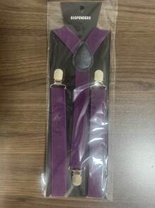 Women's Adjustable Overalls, 2.5mm Y-Shape Suspenders, Comfortable Elastic Shoulder Straps With Metal Clips