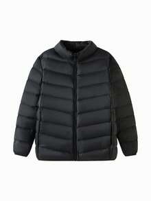 Balabala Tween Boy Lightweight Down Jacket, Water & Oil Resistant, Autumn/Winter - Black - View 1