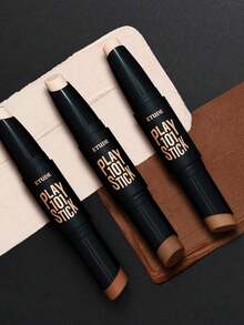 ETUDE Play 101 修容双色盘 02 浓郁色彩，4克/0.14盎司，01 经典色，02 浓郁色彩，03 自然色，柔滑易推开的修容高光二合一产品，打造自然立体的面部轮廓，自然阴影效果，韩式妆容，5.8克/0.2盎司 - 02 Intense - 查看 7