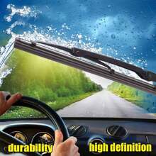 1PC Bone Iron Frame Wiper Universal U/J Hook 9mm 14 "16" 17 "18" 19 "20" 21 "22" 24 "Professional Grade Wiper Automotive Parts Universal Fit Automotive Silent And Seamless