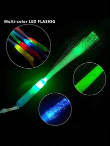 8 件 - 发光光纤灯棒、LED 灯棒、夜光派对用品、光纤灯棒、LED 闪光棒、派对光纤灯棒、婚礼、万圣节、新年派对礼物圣诞节感恩节（某些部件可能是随机的）、节日必需品、秋季、感恩节、万圣节、圣诞节、狂欢节、国庆节、秋季、独立日 - 白色 - 查看 8