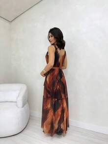 Tulle Tank Dress Evangelical Fashion Tendecia - Rust Brown - View 2
