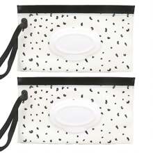 2pcs Baby Wipes Dispenser, Portable Refillable Wipes Holder, Baby Wipes Container, Wipes Dispenser, Reusable Travel Wipes Pouch - Multicolor - View 26