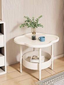 1件创意现代简约茶几可移动边桌适用于客厅沙发床边床头柜阳台适合卧室客厅阳台安装