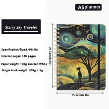 2025-2026 January-December Floral, Animal, And Space Pattern Planner, Elegant Schedule Book, Daily, Weekly, Monthly Planning, Suitable For Office And Students - View 5