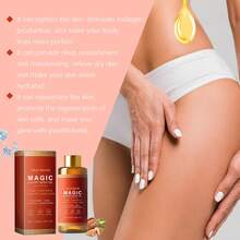 west&month 100ml Magic Luxury Body Oil Deeply Moisturizing Dry Skin Anti-Aging Tightening Firming Chest Thighs Improve Elasticity Rejuvenating Repairing Muscle Relax Soften Nourishing Massage Oil - 紅色 - 查看 11