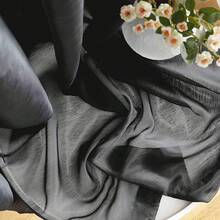 2 Cortinas de Gasa semitransparentes con Ojales para recámara y Sala de Estar (54 Pulgadas de Ancho x 84 Pulgadas de Largo, Gris Plateado) - Negro - Ver 6