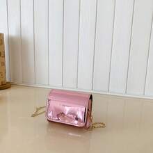 Laser Girl Fashion Shoulder Bag, New Crossbody Square Bag, Solid Color Small Purse - A - View 9