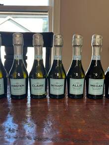 1/3/5件客製化Prosecco香檳酒標，伴娘邀請禮物，香檳生日禮物，個性化訂婚禮物，客製化Prosecco酒標，客製化葡萄酒防水酒標，葡萄酒酒標，適用於週年紀念 - 彩色 - 查看 6