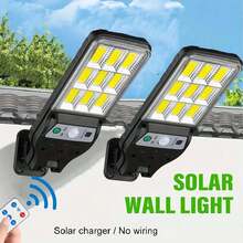 1/2/4/6/8颗90COB太阳能灯,户外IP65防水,3种照明模式,1200mAh锂离子电池,带运动传感器,适用于花园、墙壁、庭院、道路安全照明,万圣节/圣诞节/感恩节装饰礼品,房间/家居/户外/墙壁/庭院装饰 - 2025款108COB型号升级版 - 黑色-升級款 - 查看 16