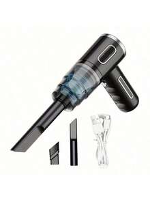 1pc Rechargeable Wireless Car Vacuum Cleaner, Equipped With Dual Filtration System, Powerful Suction, Portable Handheld Vacuum, 2000mAh Battery, Mini Dust Blower, Suitable For Home And Car Cleaning, Can Remove Dust, Dirt And Pet Hair On Floors And Carpets - Multicolor - View 14