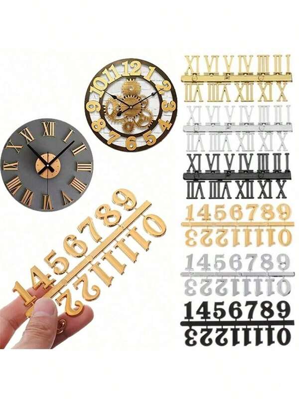 Arabic Roman Numeral Wall Clock Dial, Suitable For Living Room Decor Home Decor