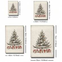 Zestaw 1/3 szt. Nieoprawionego, zabytkowego wieńca świątecznego z sosną, rustykalny plakat na ścianę do świątecznego festiwalu, wydruk na płótnie, minimalistyczny wystrój wiejskiego domu, rustykalny, zimowy, świąteczny, retro obraz do mieszkania, salonu, sypialni, nowoczesnej dekoracji domu