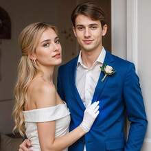 White Gloves Women Pearl Short Satin Gloves Princess Gloves White Women Uniform Gloves Wedding Tuxedo Gloves Gown Gloves Dress Gloves For Tea Party Opera Costume Prom Evening Gloves - 1 - 查看 5