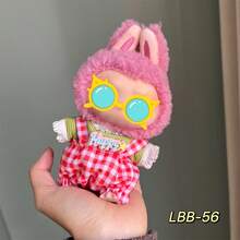 1pc Outfit Only (No Doll, No Shoes) For Labubu, Suitable For 1st, 2nd, 3rd Generation 17cm Dolls, Includes Overalls, Hat, Top, Accessories, Party Costume - Multicolor - View 5